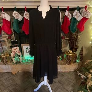 NWT Time and tru handkerchief hem black dress